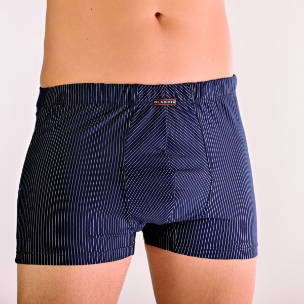 Боксерки Gladiator памук/ликра - тъмно синьо райе