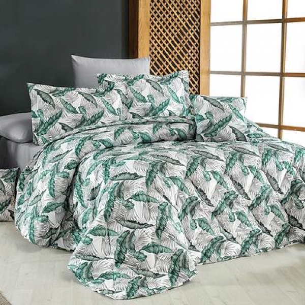 Спално бельо Зелени пера