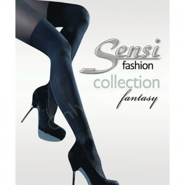 Черен ЧОРАПОГАЩНИК SENSI-Fantasy-Nero