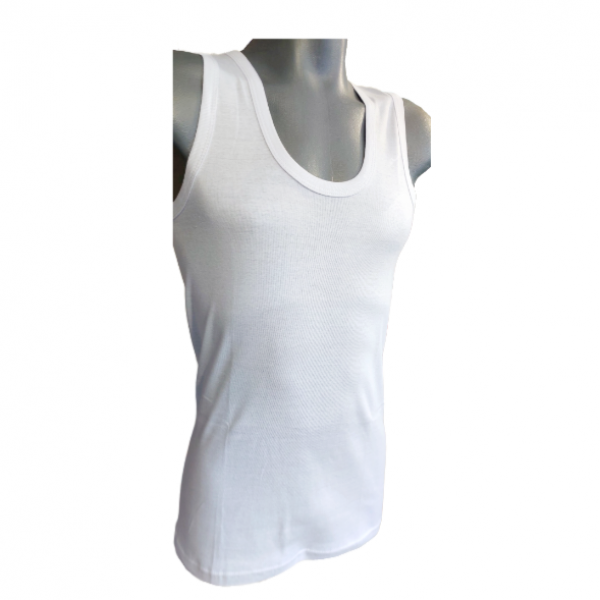 Мъжки потник рипс Били бял